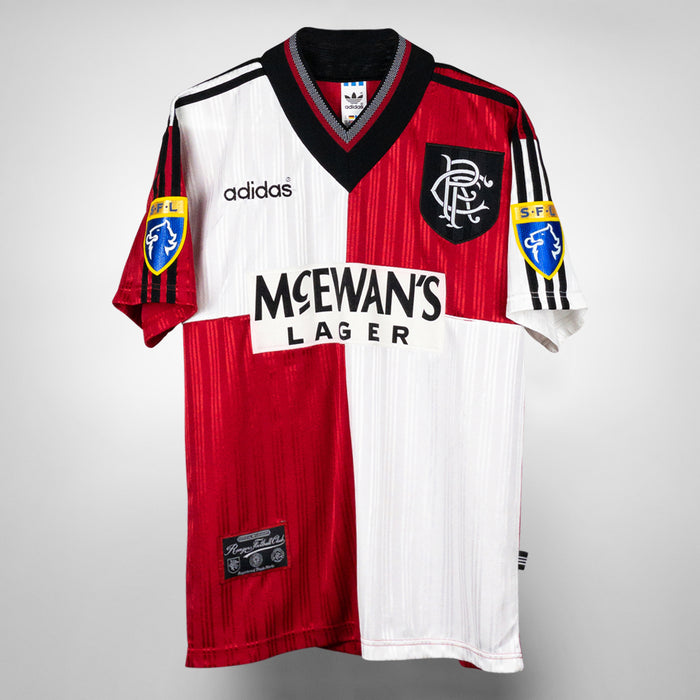1995-1996 Glasgow Rangers Adidas Away Shirt #8 Gascoigne