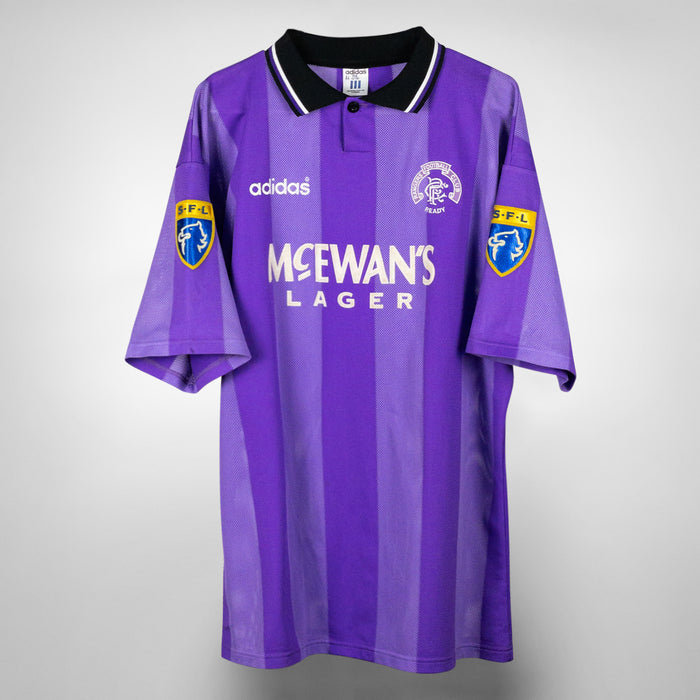 1994-1995 Glasgow Rangers Adidas Third Shirt #8 Gascoigne