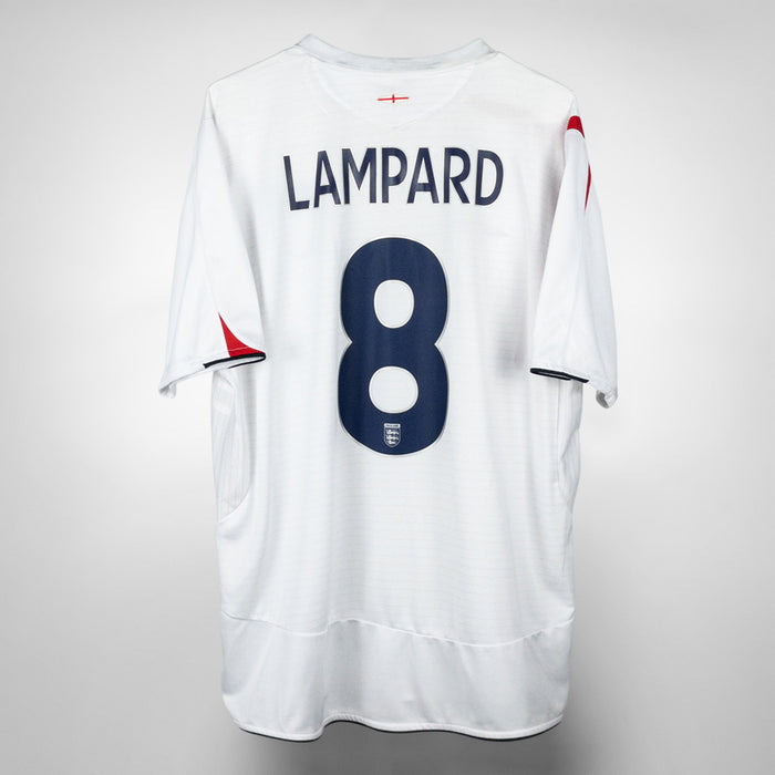 2005-2007 England Umbro Home Shirt #8 Frank Lampard