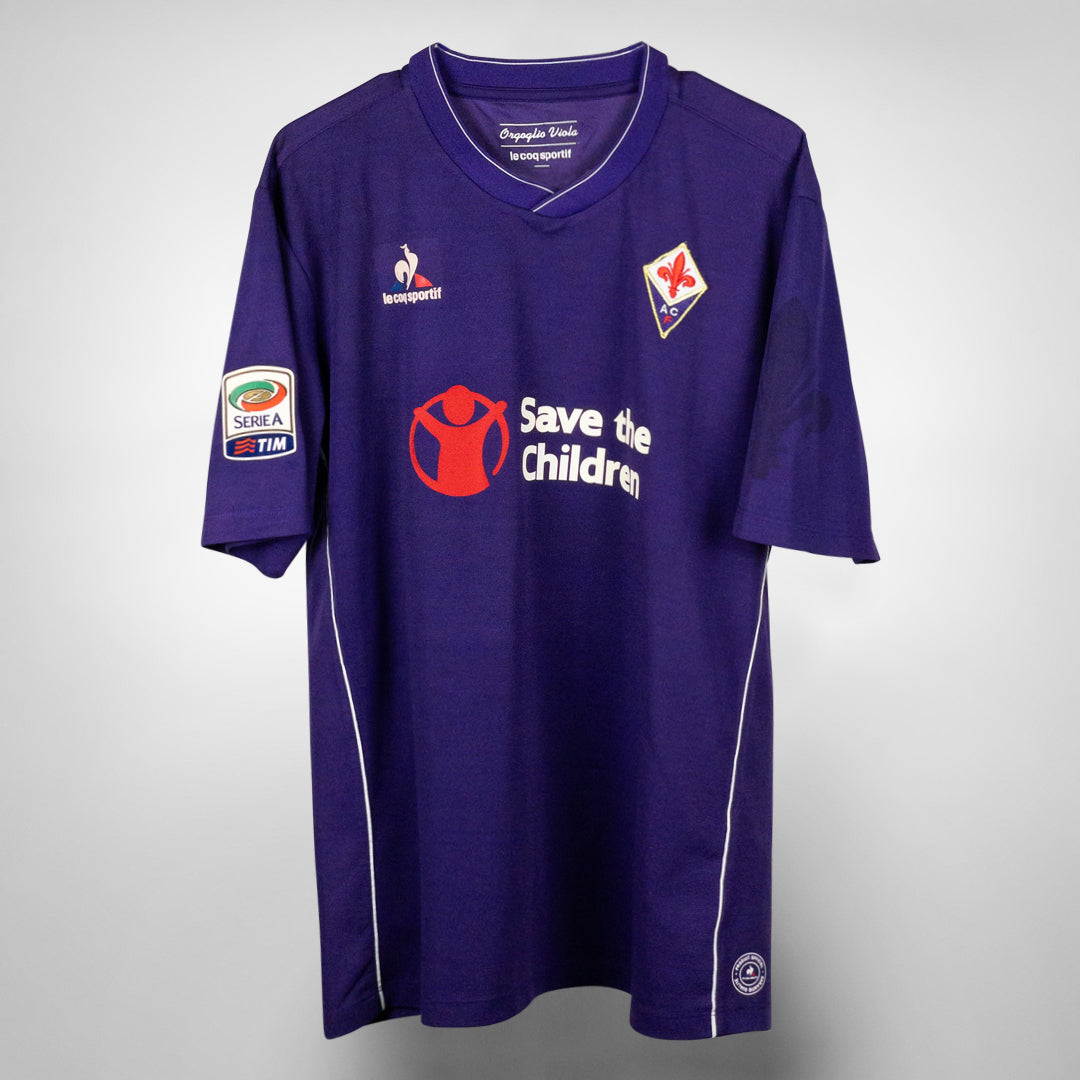 2015 2016 AC Fiorentina Le Coq Sportif Home Shirt 13 Astori