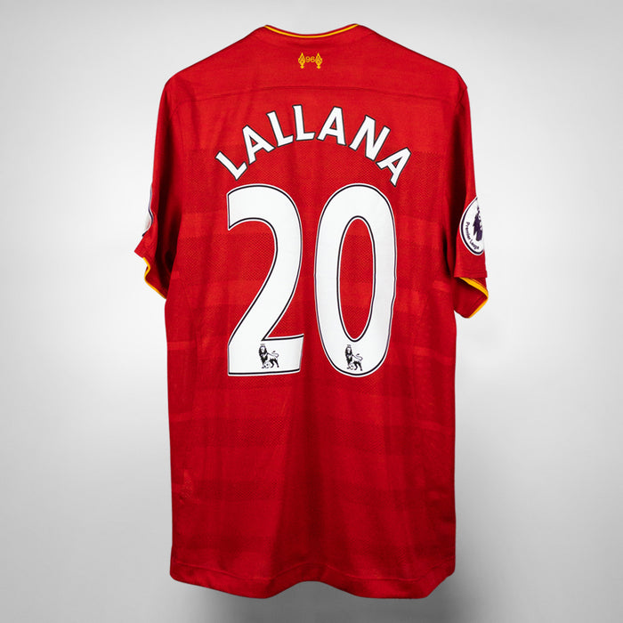 2016-2017 Liverpool Warrior Home Shirt #20 Adam Lallana