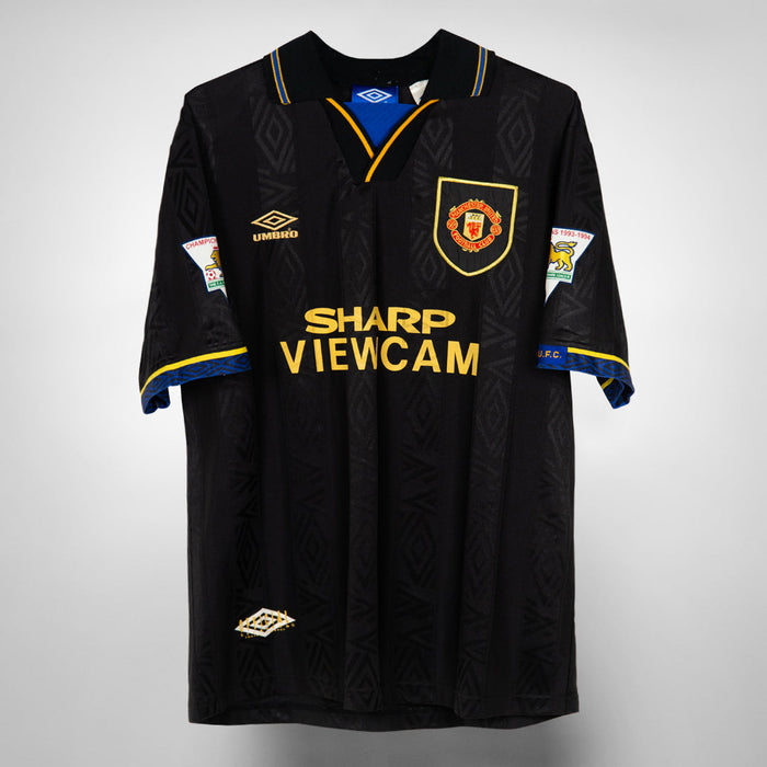 1993-1995 Manchester United Umbro Away Shirt #7 Eric Cantona