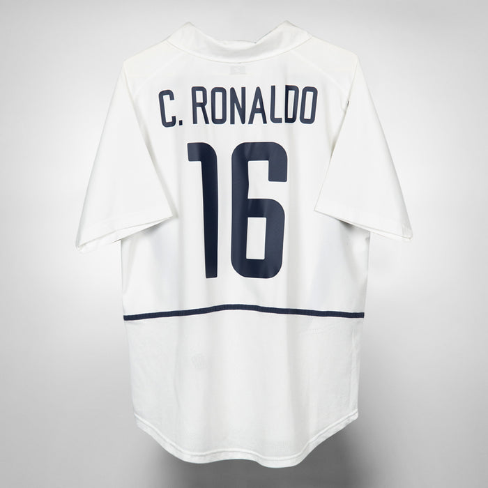 2003 Portugal Nike Away Shirt #16 Cristiano Ronaldo