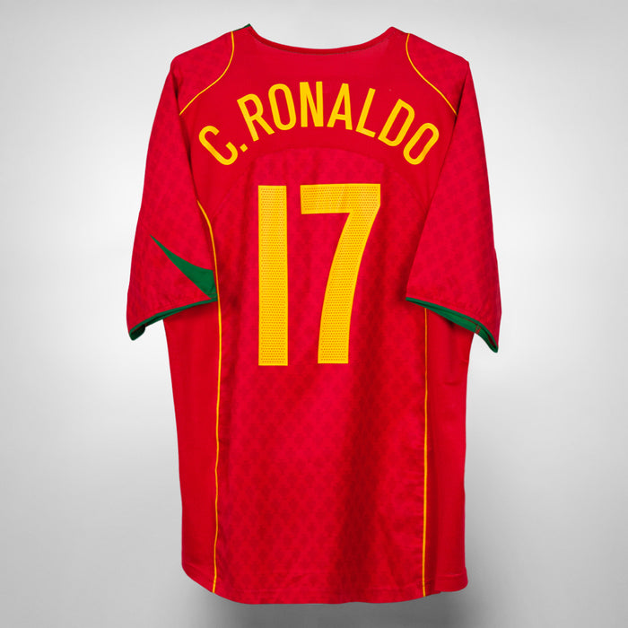 2004-2005 Portugal Nike Home Shirt #17 Cristiano Ronaldo