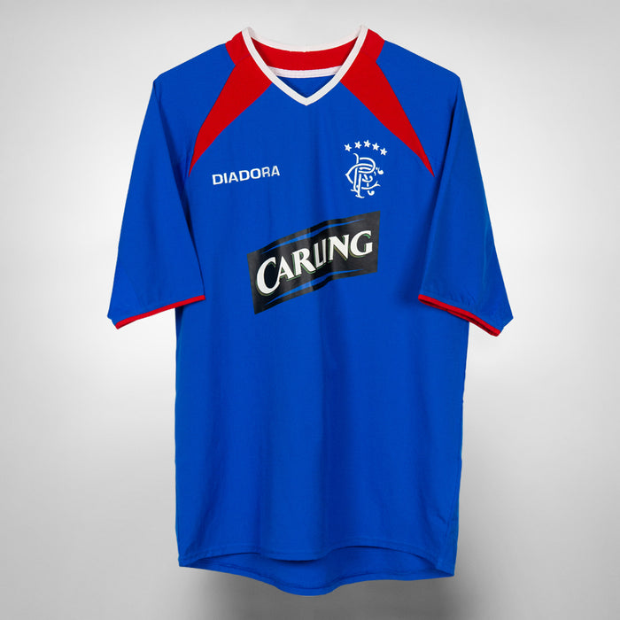 2003-2005 Rangers Diadora Home Shirt #3 Craig Moore