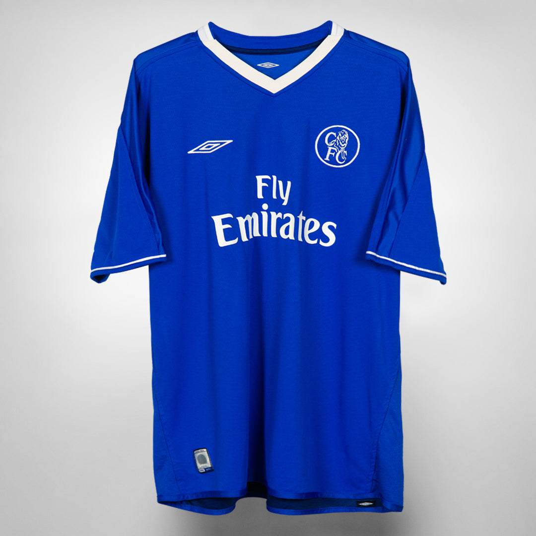 2003-2005 Chelsea Umbro Home Shirt #4 Claude Makelele
