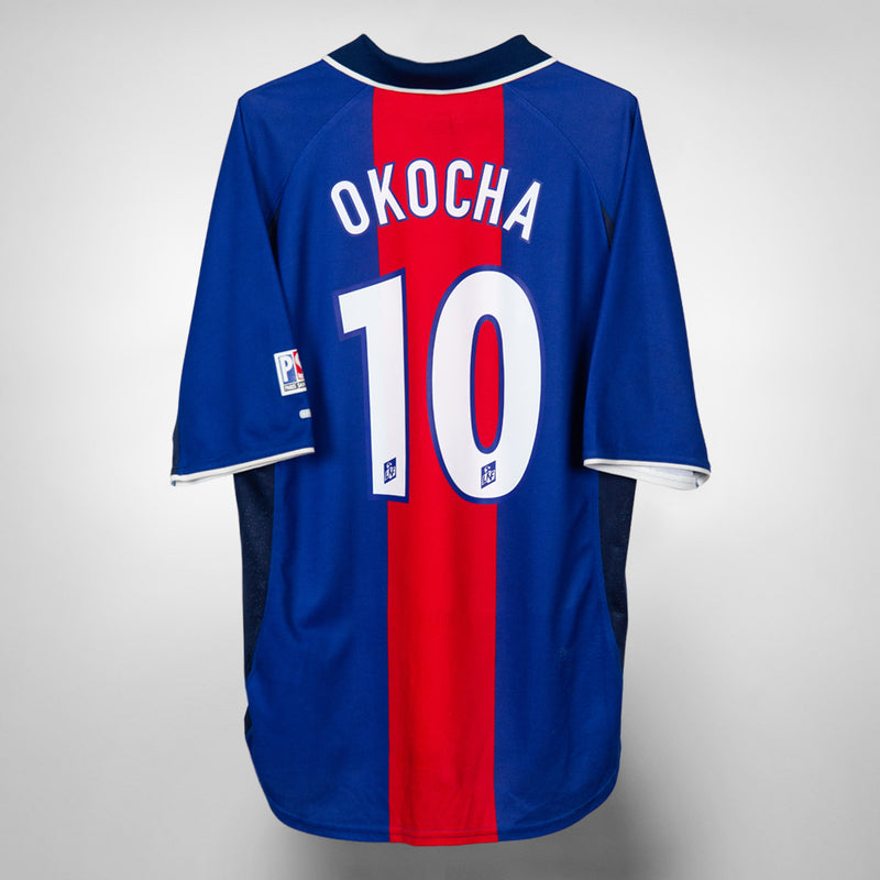 2000-2001 PSG Paris Saint Germain Nike Home Shirt #10 Okocha