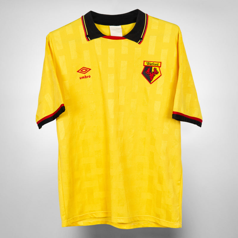 1989-1991 Watford Umbro Home Shirt