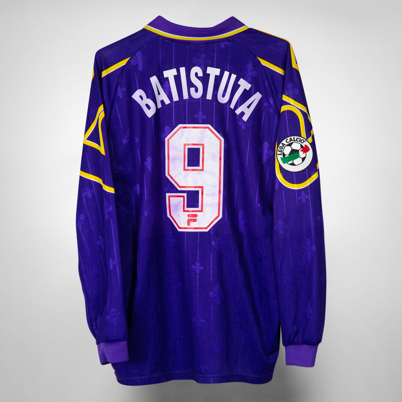 1997-1998 Fiorentina Fila Home Shirt #9 Gabriel Batistuta