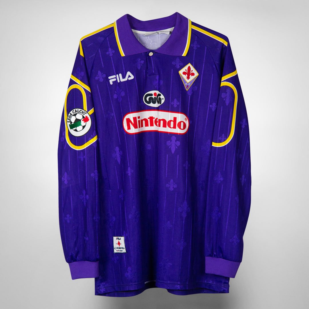 1997-1998 Fiorentina Fila Home Shirt #9 Gabriel Batistuta