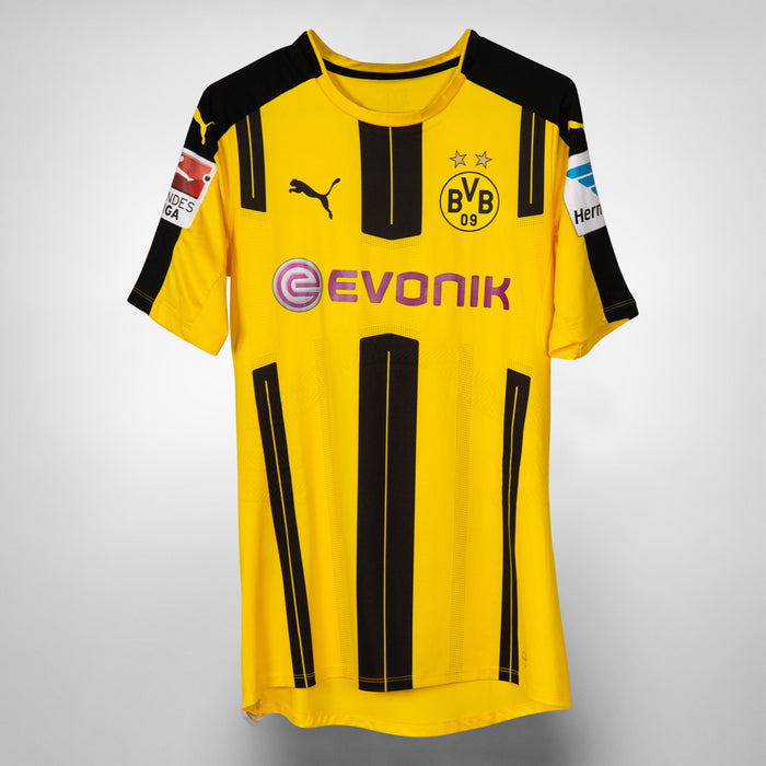 2016-2017 Borussia Dortmund Puma Match Issue Home Shirt #7 Dembele - Marketplace