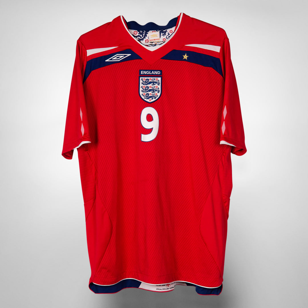 2008-2010 England Umbro Away Shirt #9 Wayne Rooney - Marketplace