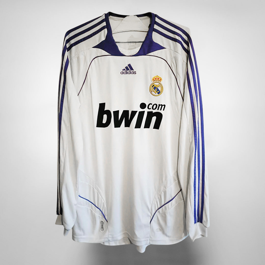 2007-2008 Real Madrid Adidas Home Shirt #5 Cannavaro