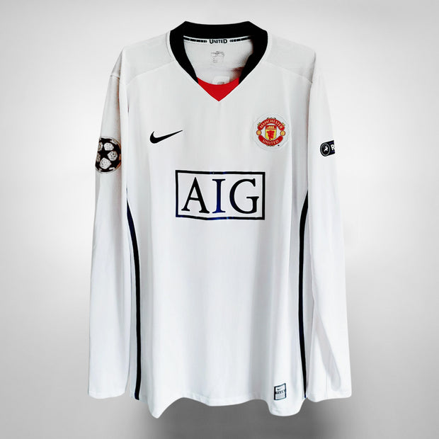 Manchester United 2008 - 2009 Away football Nike Long sleeve