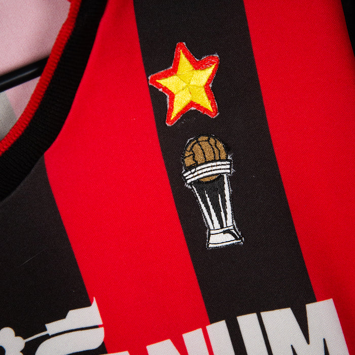 1991-1992 AC Milan Adidas Long Sleeve Home Shirt