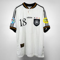 1996-1998 Germany Adidas Home Shirt #18 Jürgen Klinsmann