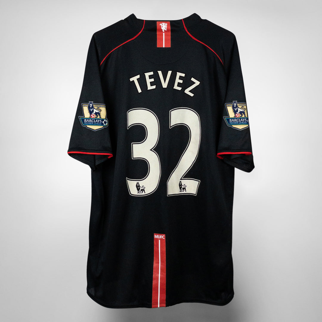 2007-2008 Manchester United Nike Away Shirt #32 Carlos Tevez