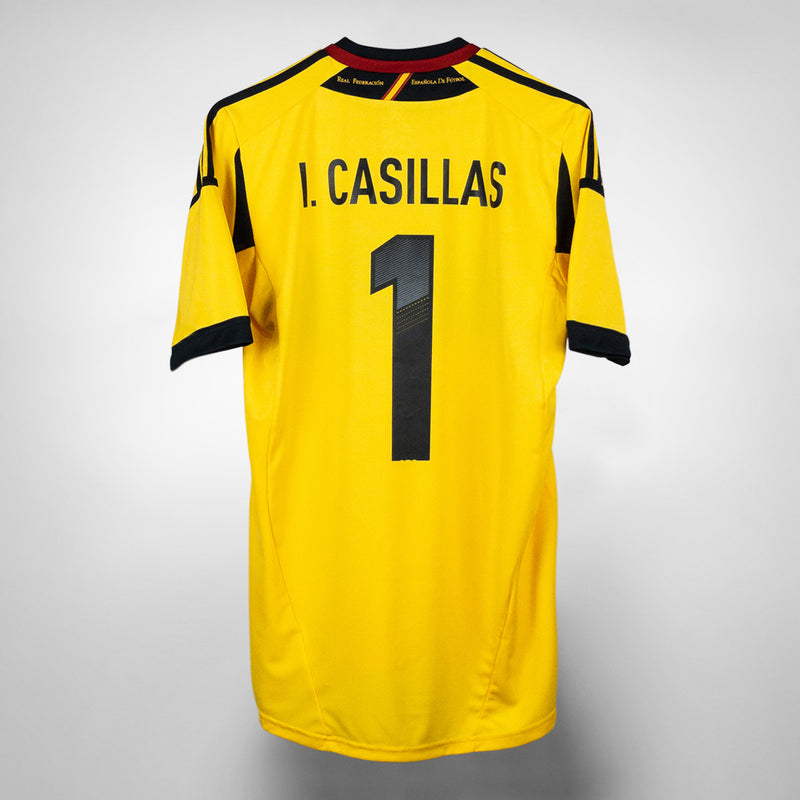 2012-2013 Spain Adidas Goalkeeper #1 Iker Casillas