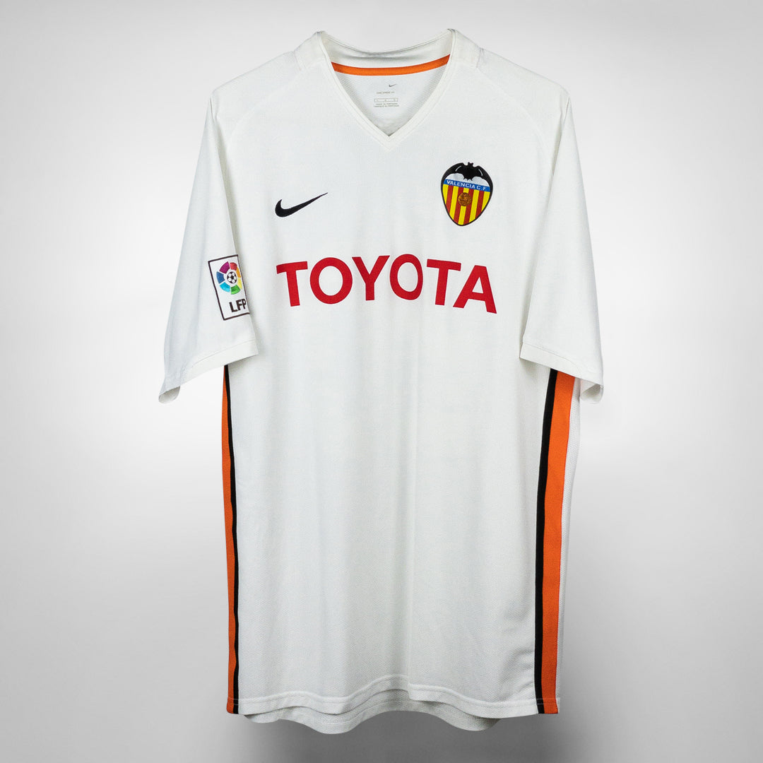 2006-2007 Valencia Nike Home Shirt #20 Mista