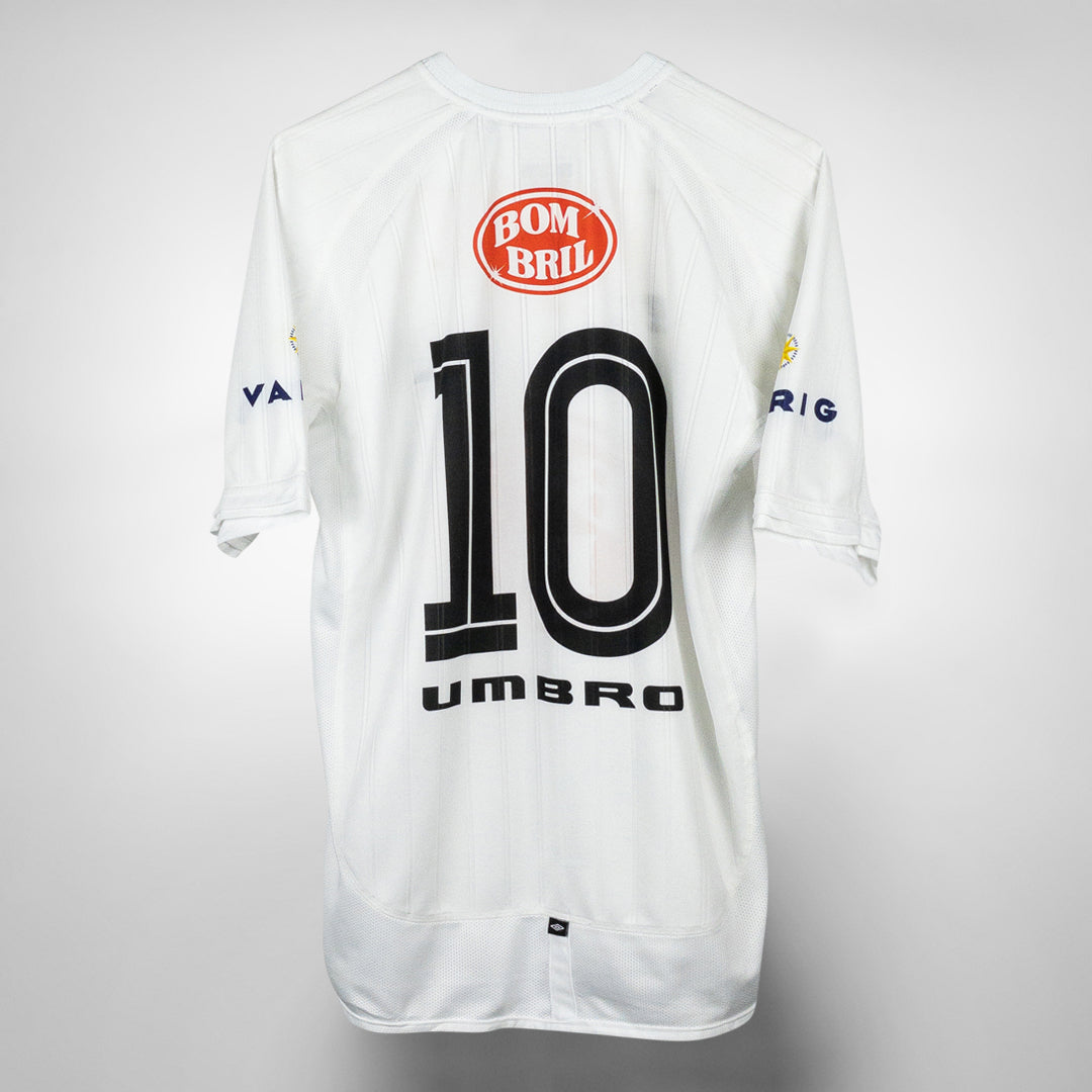 2002-2003 Santos Umbro Home Shirt #10 Diego | Classic