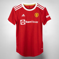 2021-2022 Manchester United Adidas Womens Home Shirt #7 Cristiano Ronaldo