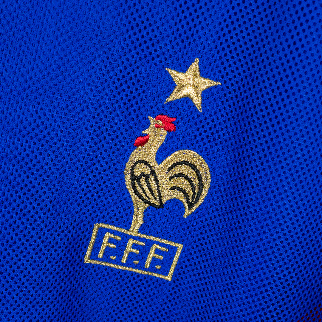 2002-2003 France Adidas Home Shirt #10 Zinedine Zidane