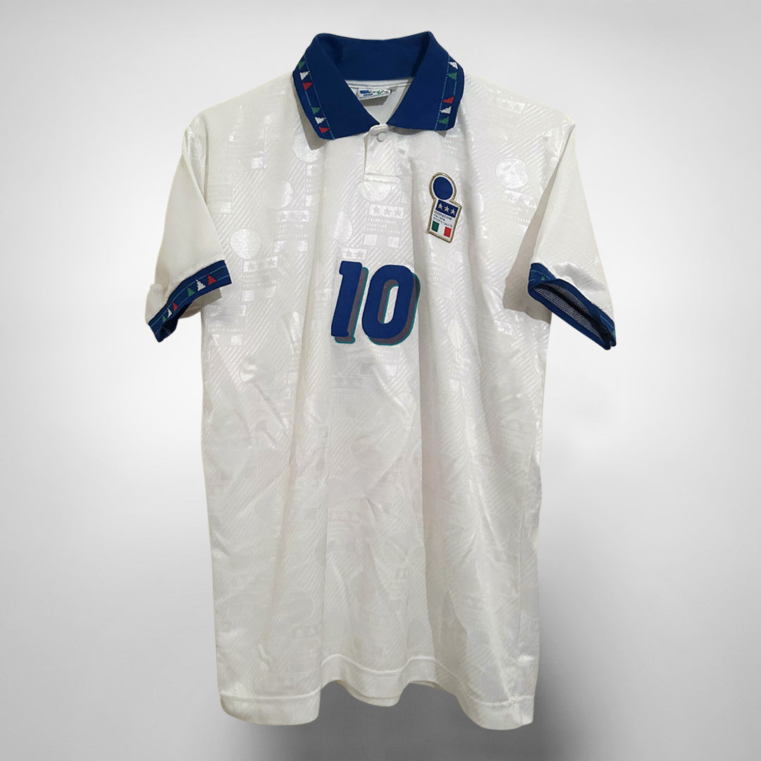 1994-1995 Italy Diadora Away Shirt #10 Roberto Baggio - Marketplace