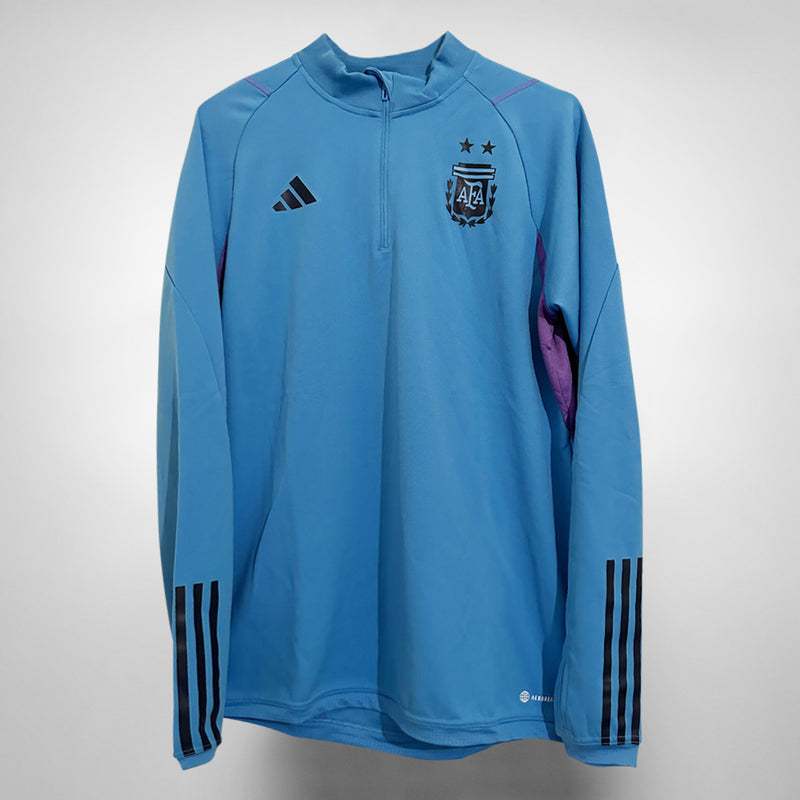 2022-2023 Argentina Adidas Quarter Zip Sweatshirt - Marketplace