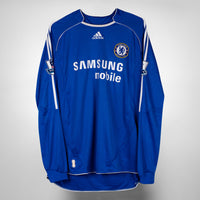 2007-2008 Chelsea Adidas Long Sleeve Home Shirt #11 Didier Drogba