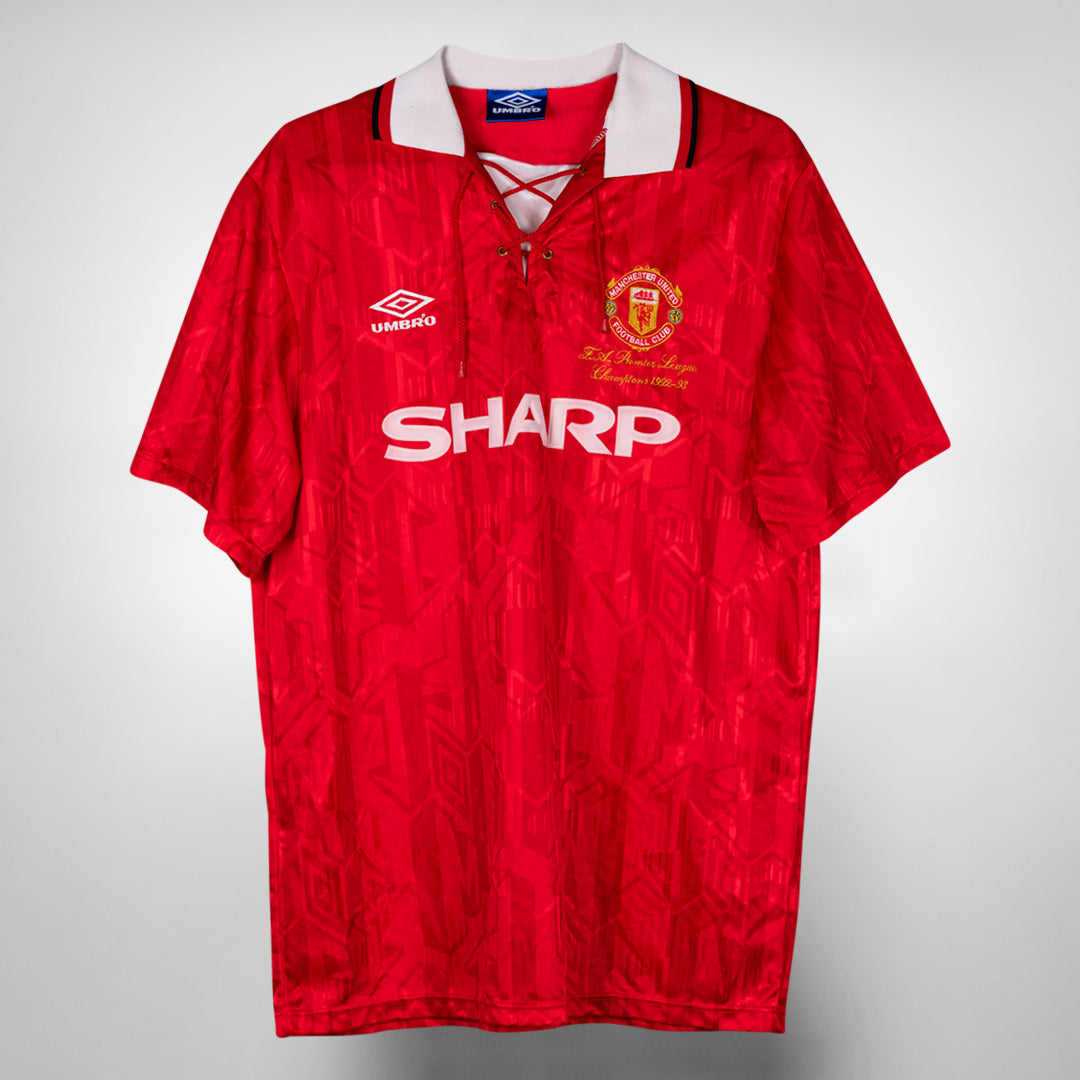 1992-1994 Manchester United Umbro Home Shirt #7 Eric Cantona