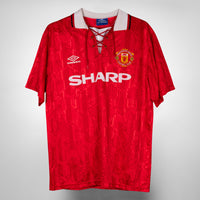 1992-1994 Manchester United Umbro Home Shirt #16 Roy Keane