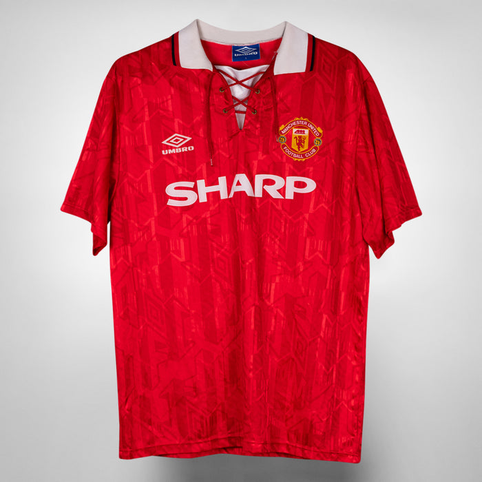 1992-1994 Manchester United Umbro Home Shirt #16 Roy Keane