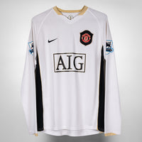 2006-2007 Manchester United Nike Long Sleeve Away Shirt #9 Saha
