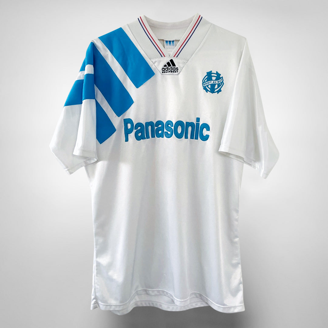 1992-1993 Marseille Adidas Home Shirt - Marketplace