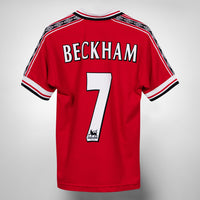 1998-1999 Manchester United Umbro Home Shirt #7 David Beckham