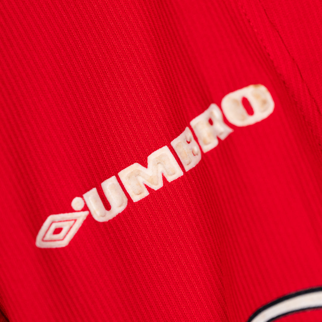 1998-1999 Manchester United Umbro Home Shirt #7 David Beckham