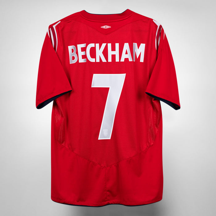 2004-2006 England Umbro Away Shirt #7 David Beckham