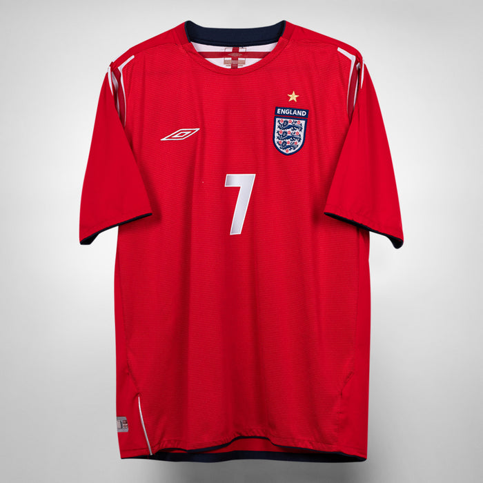 2004-2006 England Umbro Away Shirt #7 David Beckham