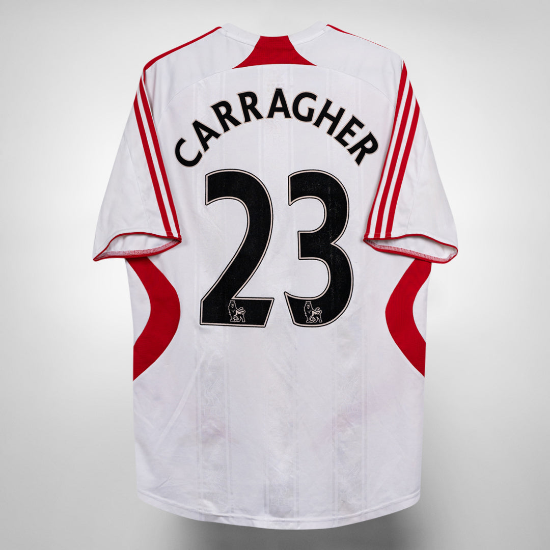 2007-2008 Liverpool Adidas Away Shirt #23 Jamie Carragher