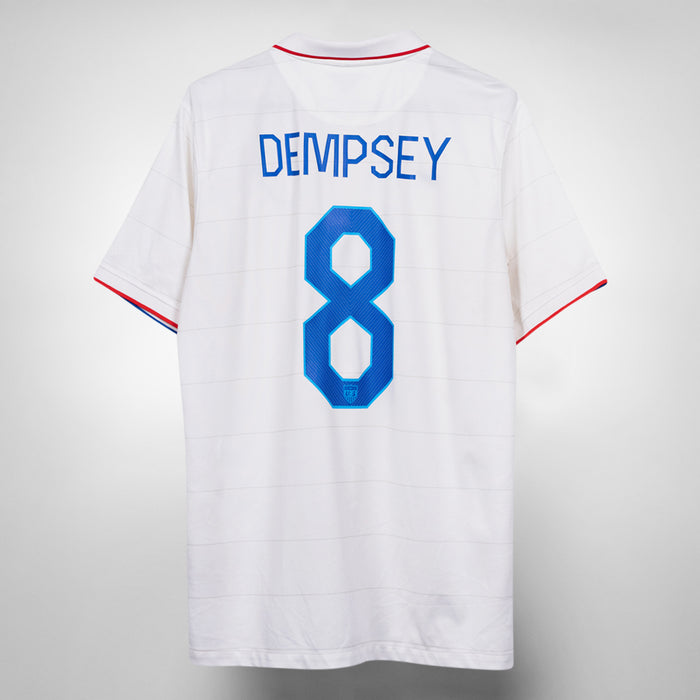 2014-2015 USA Nike Home Shirt #8 Clint Dempsey
