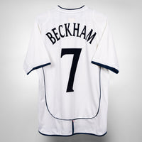 2001-2003 England Umbro Home Shirt #7 Beckham
