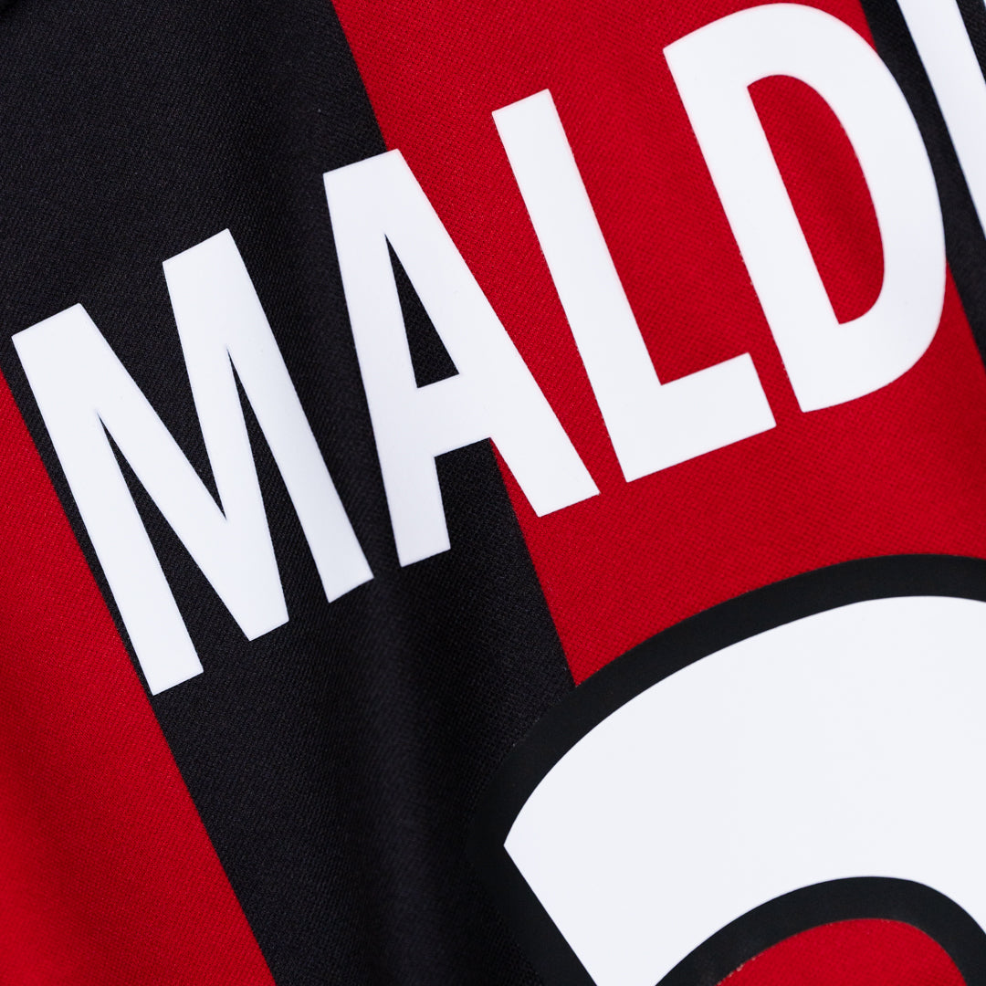 2000-2002 AC Milan Adidas Home Shirt #3 Maldini