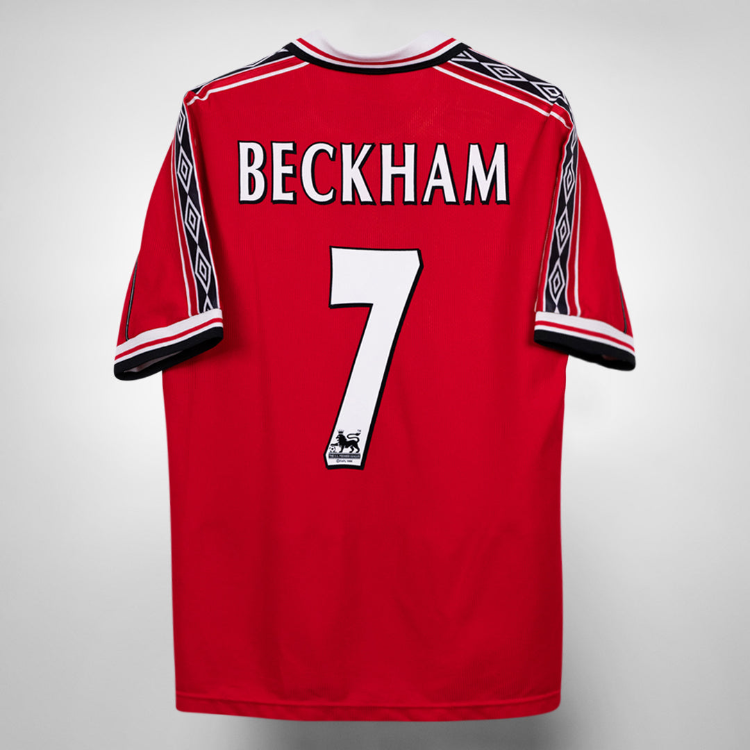 1997-1999 Manchester United Umbro Away Shirt #7 David Beckham