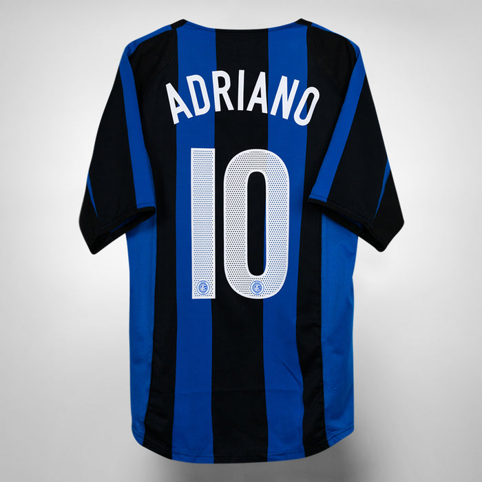 2004-2005 Inter Milan Nike Home Shirt #10 Adriano