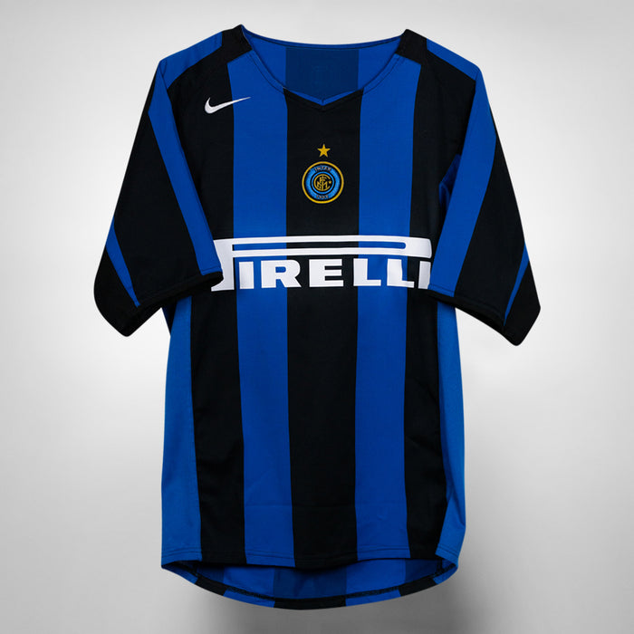 2004-2005 Inter Milan Nike Home Shirt #10 Adriano
