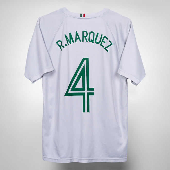 2006 Mexico Nike Away Shirt #4 Raphael Marquez
