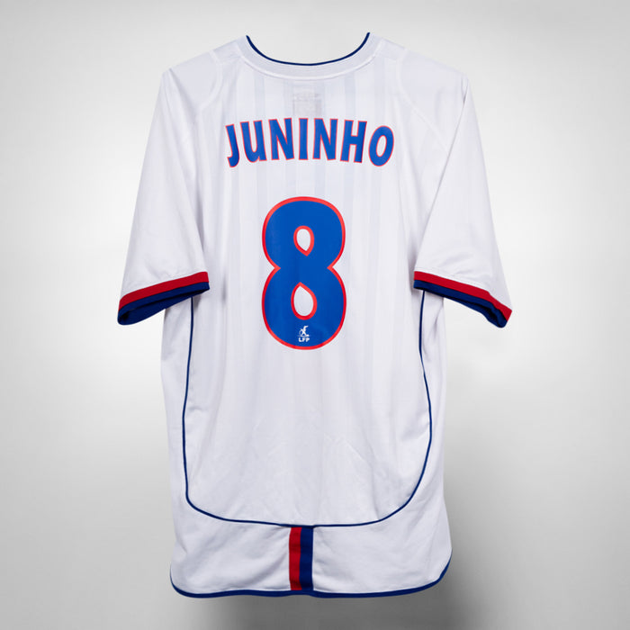 2003-2004 Olympique Lyonnais Lyon Umbro Home Shirt #8 Juninho
