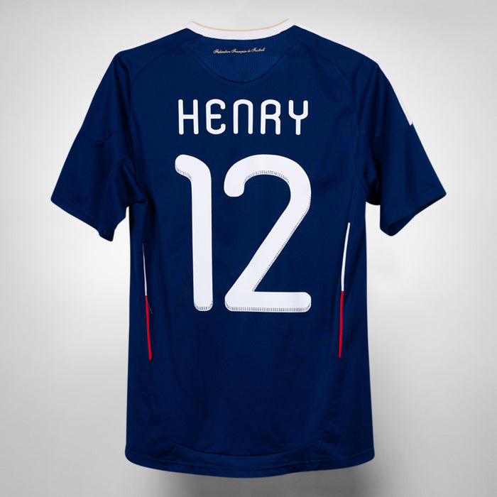 2009-2010 France Adidas Home Shirt #12 Thierry Henry