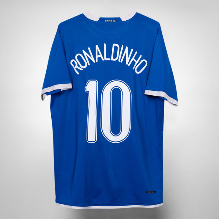 2006 Brazil Nike Away Shirt #10 Ronaldinho