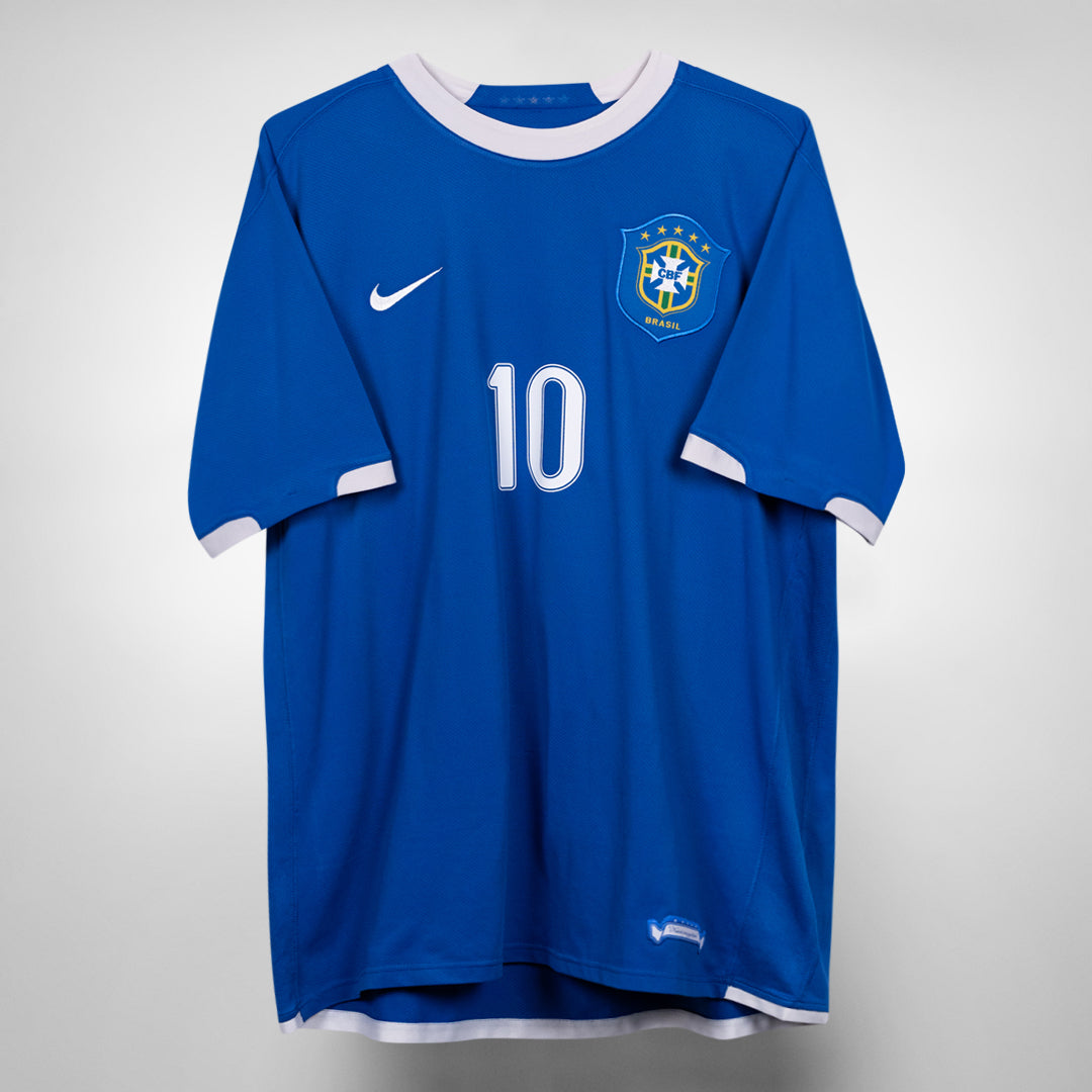 2006 Brazil Nike Away Shirt #10 Ronaldinho